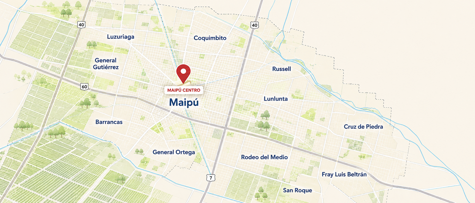 Mapa turístico de Maipú